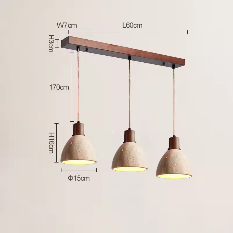 LuxRoyale Three Light Linear Pendant Chandelier for Kitchen Island, Dining, Living Room