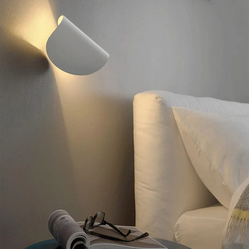 LuxRoyale Adjustable Up Down LED Wall Light, Warm Ambient Modern Lamp