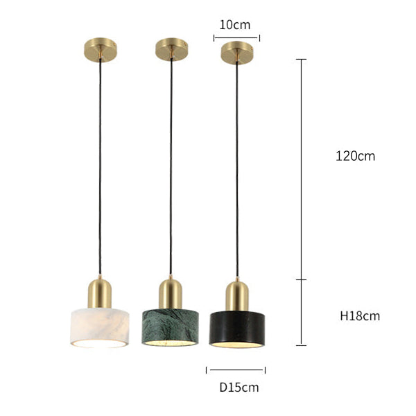 LuxRoyale Marble Pendant Light-Modern Hanging Lamp for Dining Room Kitchen Island