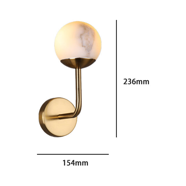 RoyaleGlow Wireless Alabaster Wall Sconce - Rechargeable LED Lamp with Remote Control