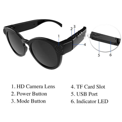 Royaleva Bicycling Glasses WiFi Mini Camera HD 1080P DVR Video Audio Recorder