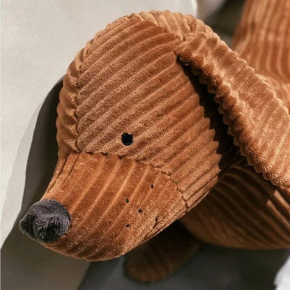 Luxora Long Dachshund Plush Pillow - Soft Stuffed Animal Cushion for Sofa and Home Decor
