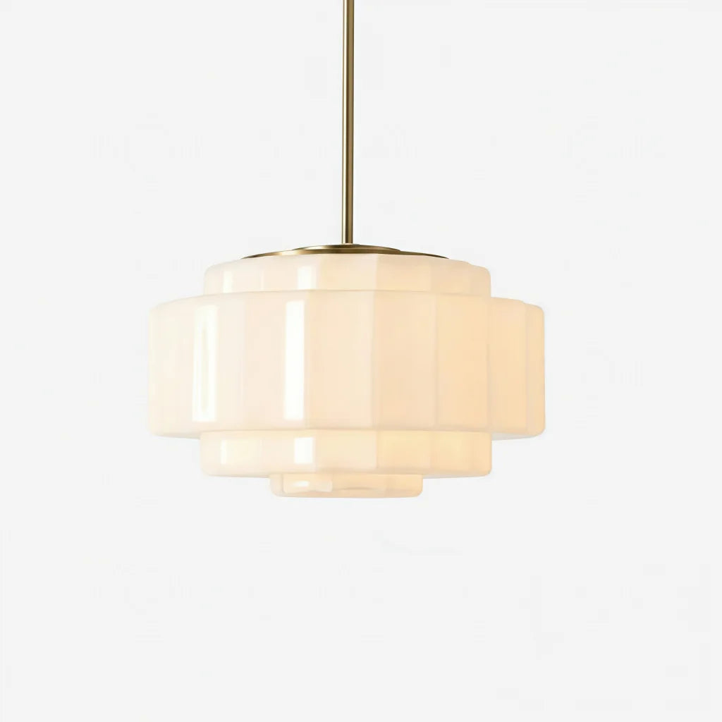 Heatra Tiered Opal Glass Pendant Light 1