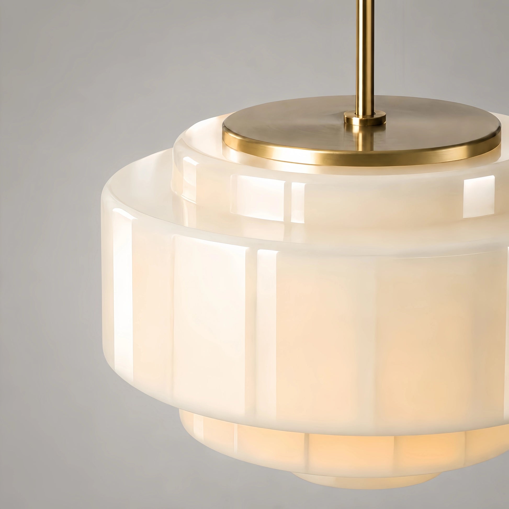 Heatra Tiered Opal Glass Pendant Light 7