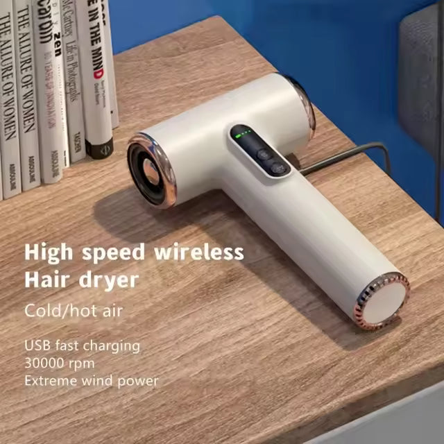 Royaleva Cordless Hair Dryer: 30,000 Rpm For Fast Drying