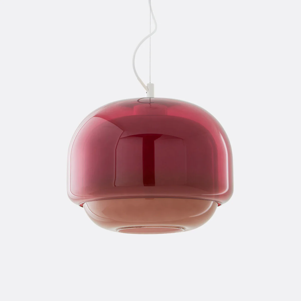 RoyaleGlow Nordic Double-Dome Glass Pendant Light - Modern Ceiling Lamp