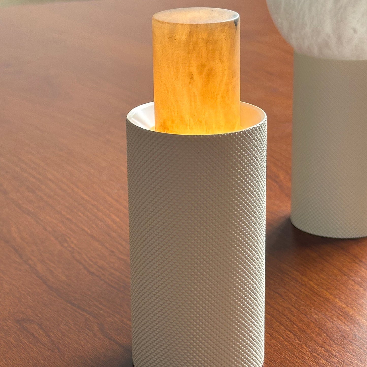 RoyaleGlow Japandi Alabaster Orb Table Lamp for Bedroom & Living Room Decor