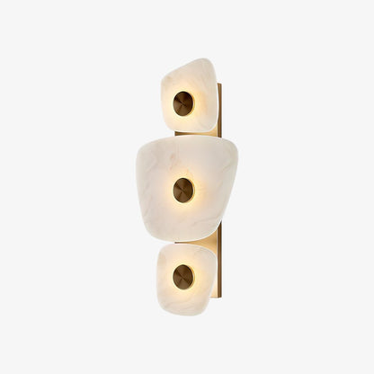 LuxRoyale Irregular Onyx Wall Sconce - Modern Stone LED Wall Light