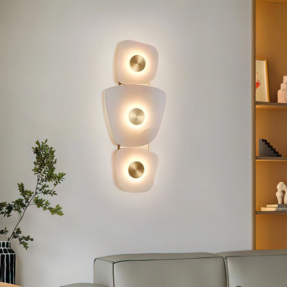 LuxRoyale Irregular Onyx Wall Sconce - Modern Stone LED Wall Light