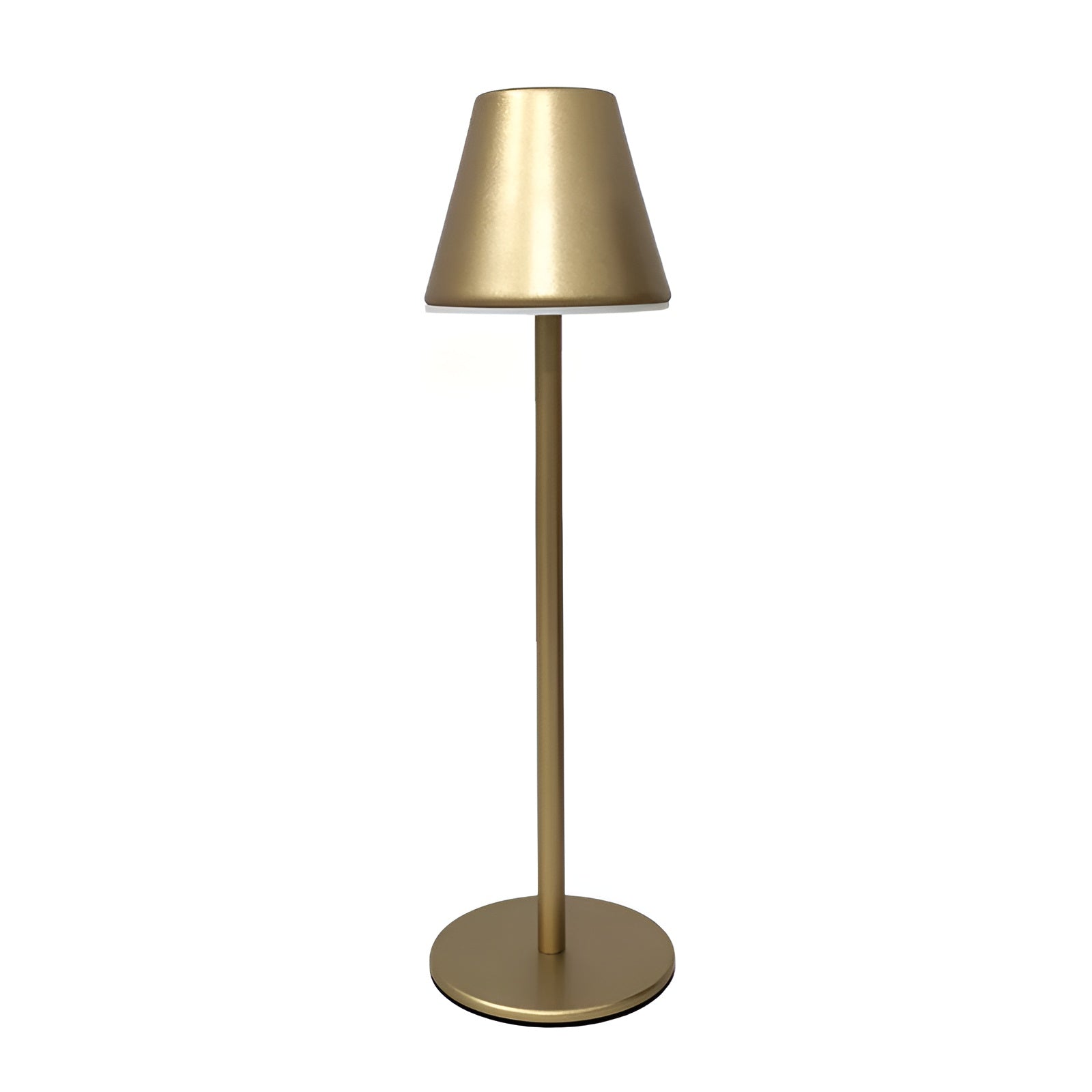 RoyaleGlow Modern LED Table Lamp with Touch Switch & USB Port for Ultimate Convenience - Gold
