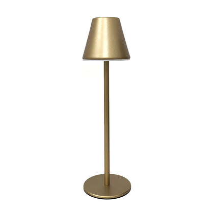 RoyaleGlow Modern LED Table Lamp with Touch Switch & USB Port for Ultimate Convenience - Gold