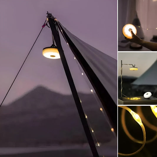 Royallure 10m Waterproof Camping LED Fairy Lights - Illuminate Your Adventures - 1 Lamp