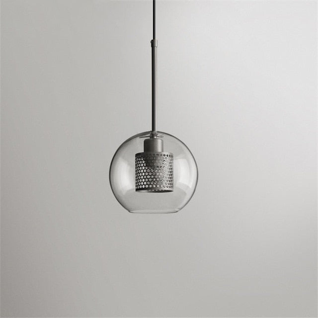 Honeycomb Glass & Metal Pendant Light 10
