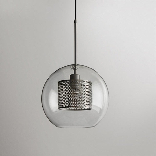 Honeycomb Glass & Metal Pendant Light 12