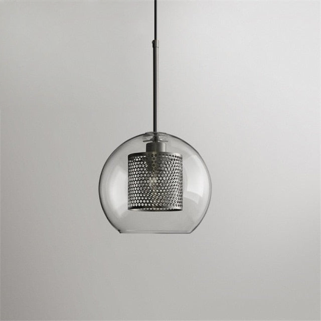 Honeycomb Glass & Metal Pendant Light 13