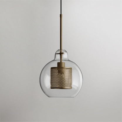 Honeycomb Glass & Metal Pendant Light 15