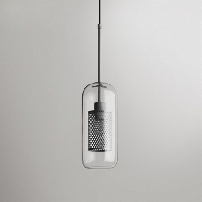 Honeycomb Glass & Metal Pendant Light 17