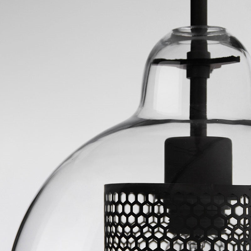 Honeycomb Glass & Metal Pendant Light 6