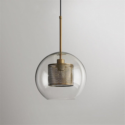 Honeycomb Glass & Metal Pendant Light 9