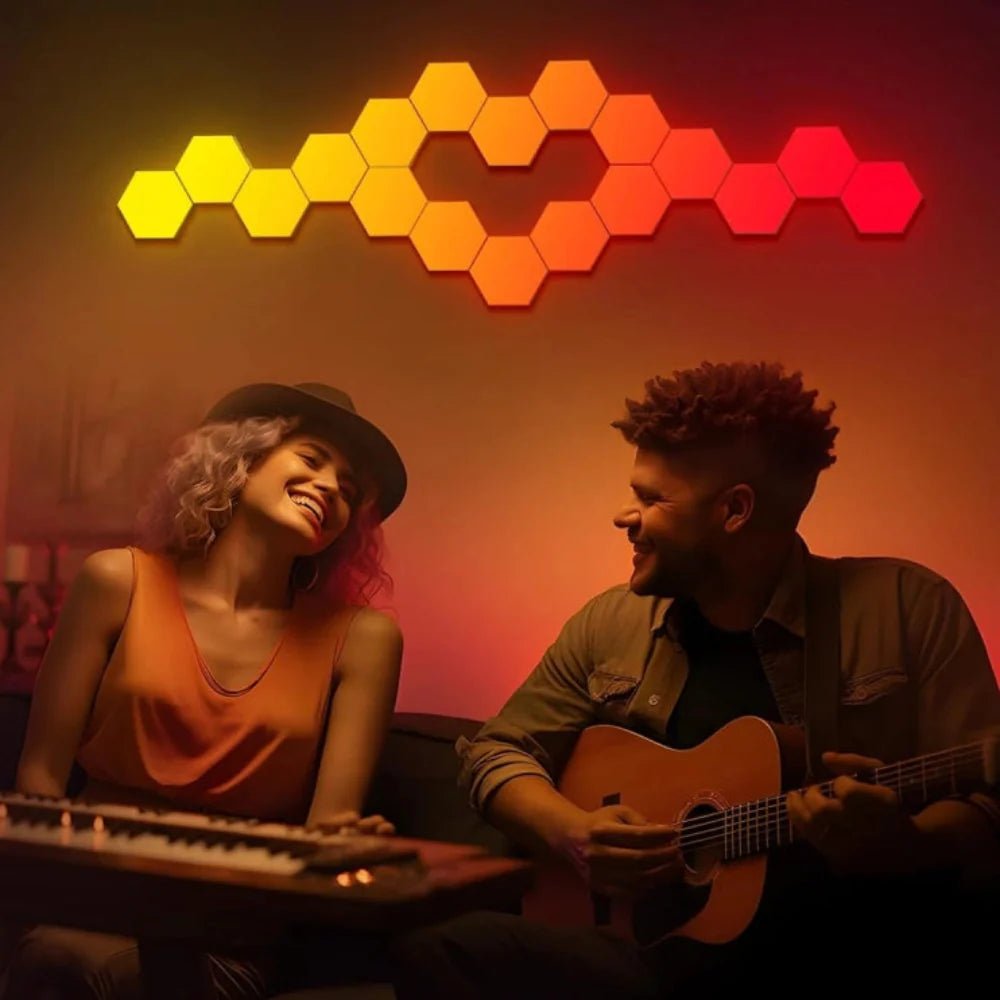 LuxRoyale Honeycomb Lighting Hexagon Panels 16 Million Colors