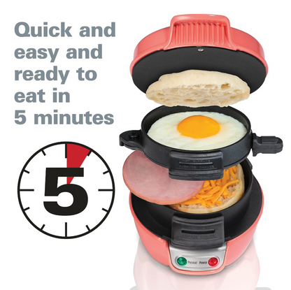 RoyaleGlow Breakfast Sandwich Maker for Easy Meals