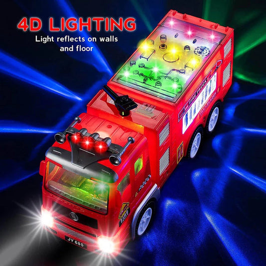 Royaleva Electric Fire Engine Toy With Lights For Children