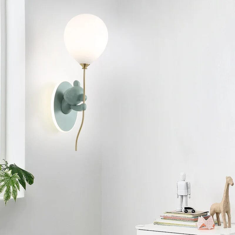 RoyaleGlow Artistic Bear Wall Lamp for Kids Room