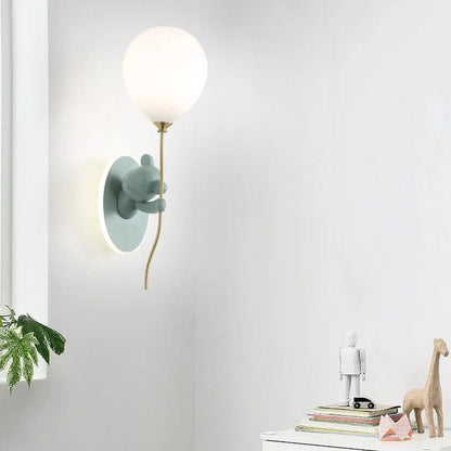 RoyaleGlow Artistic Bear Wall Lamp for Kids Room