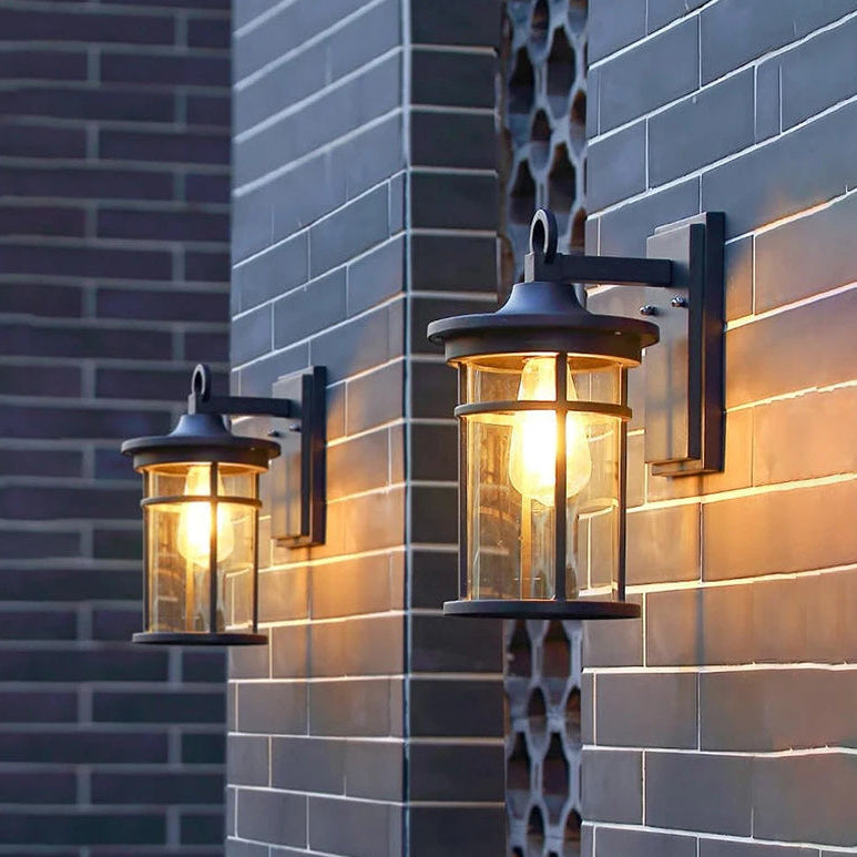 IP55 Outdoor waterproof clear glass shade lamp 0