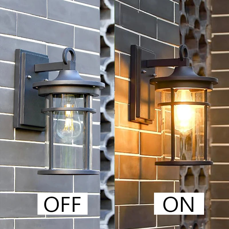 IP55 Outdoor waterproof clear glass shade lamp 4
