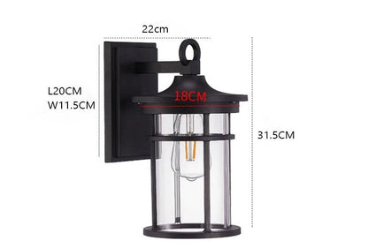IP55 Outdoor waterproof clear glass shade lamp 7