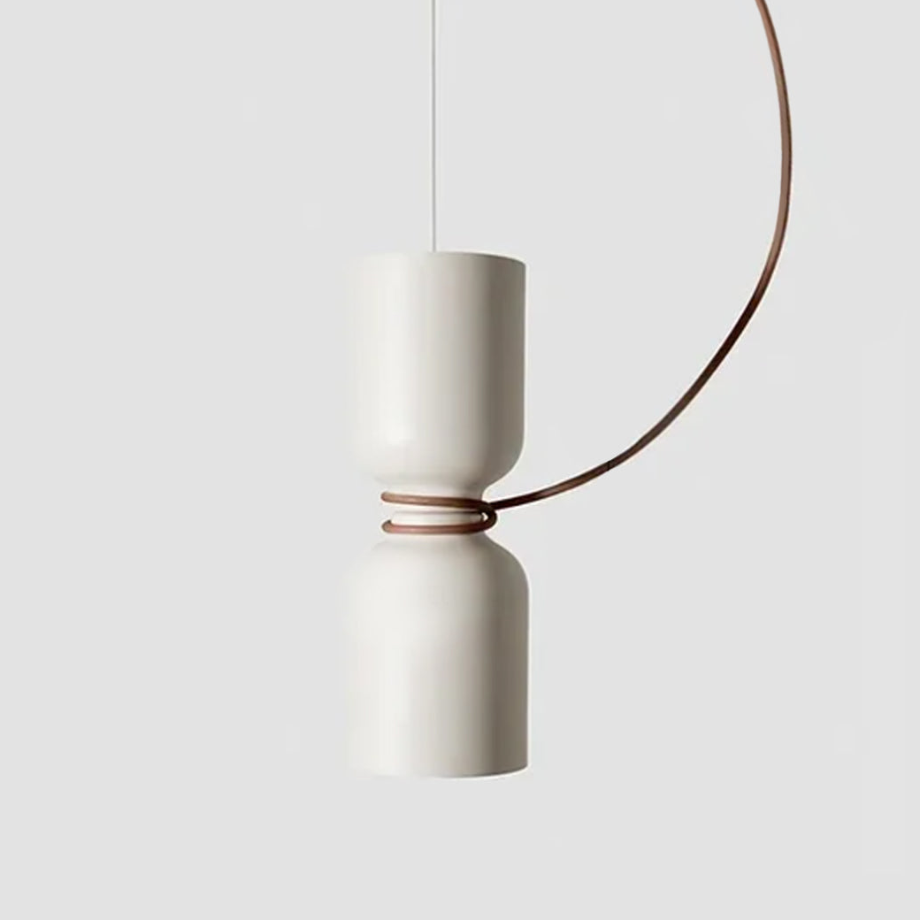 RoyaleGlow Modern LED Floating Iron Pendant Light - Minimalist White Ceiling Fixture