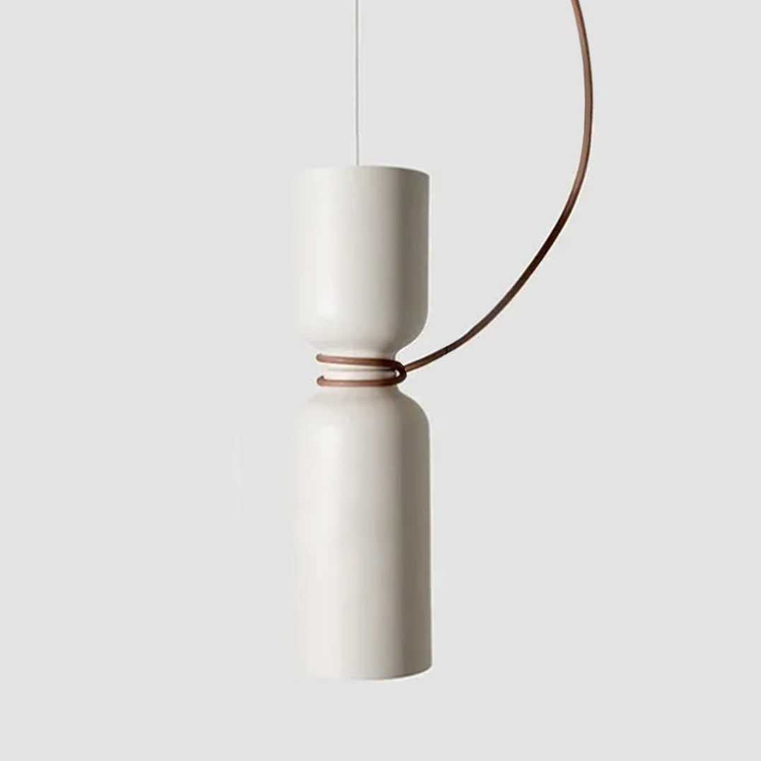 RoyaleGlow Modern LED Floating Iron Pendant Light - Minimalist White Ceiling Fixture