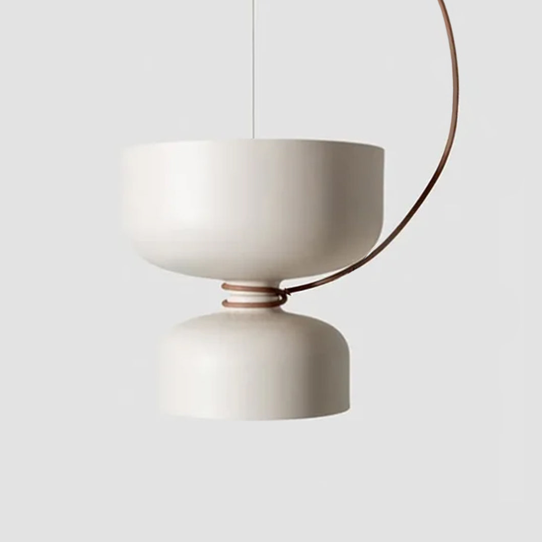 RoyaleGlow Modern LED Floating Iron Pendant Light - Minimalist White Ceiling Fixture