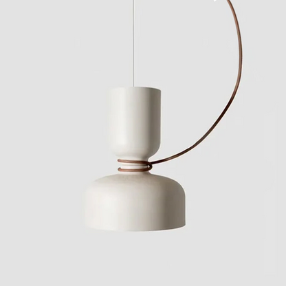 RoyaleGlow Modern LED Floating Iron Pendant Light - Minimalist White Ceiling Fixture