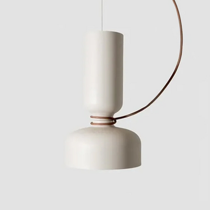 RoyaleGlow Modern LED Floating Iron Pendant Light - Minimalist White Ceiling Fixture