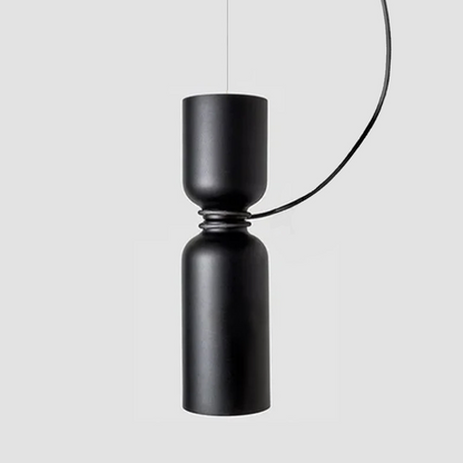 RoyaleGlow Modern LED Floating Iron Pendant Light - Minimalist White Ceiling Fixture