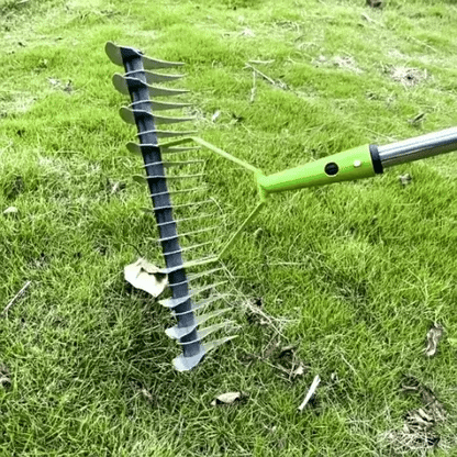 Luxora Long Reach Thatch Rake for Dethatching Dead Grass