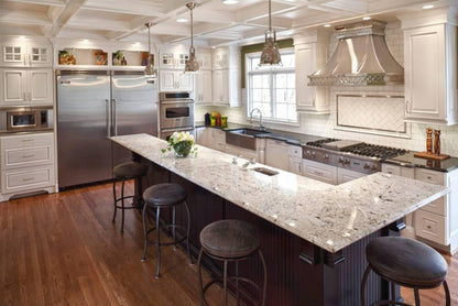 LuxRoyale Industrial Farmhouse Pendant Light - Polished Chrome Metal Dome Shade