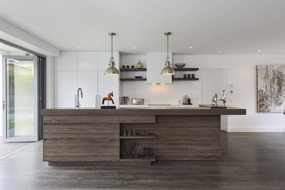 LuxRoyale Industrial Farmhouse Pendant Light - Polished Chrome Metal Dome Shade