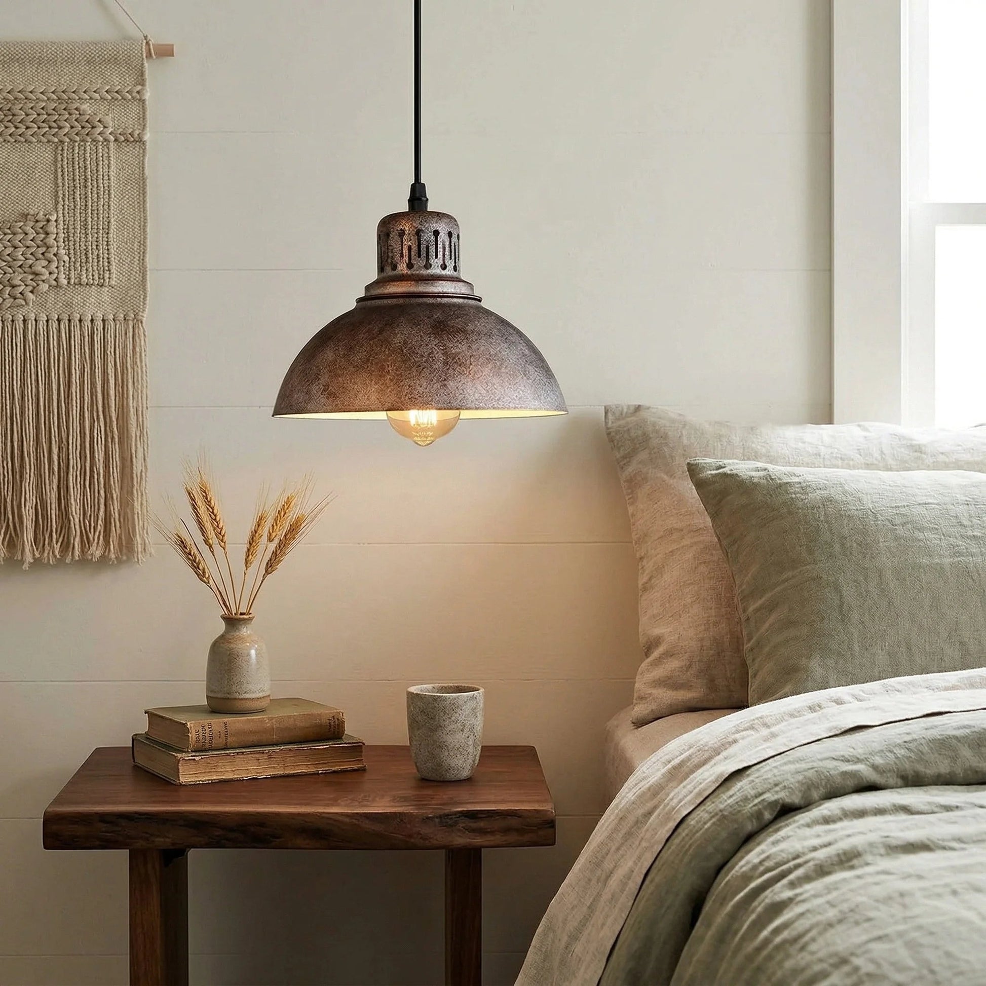 Industrial Vintage Metal Dome Pendant Light 2