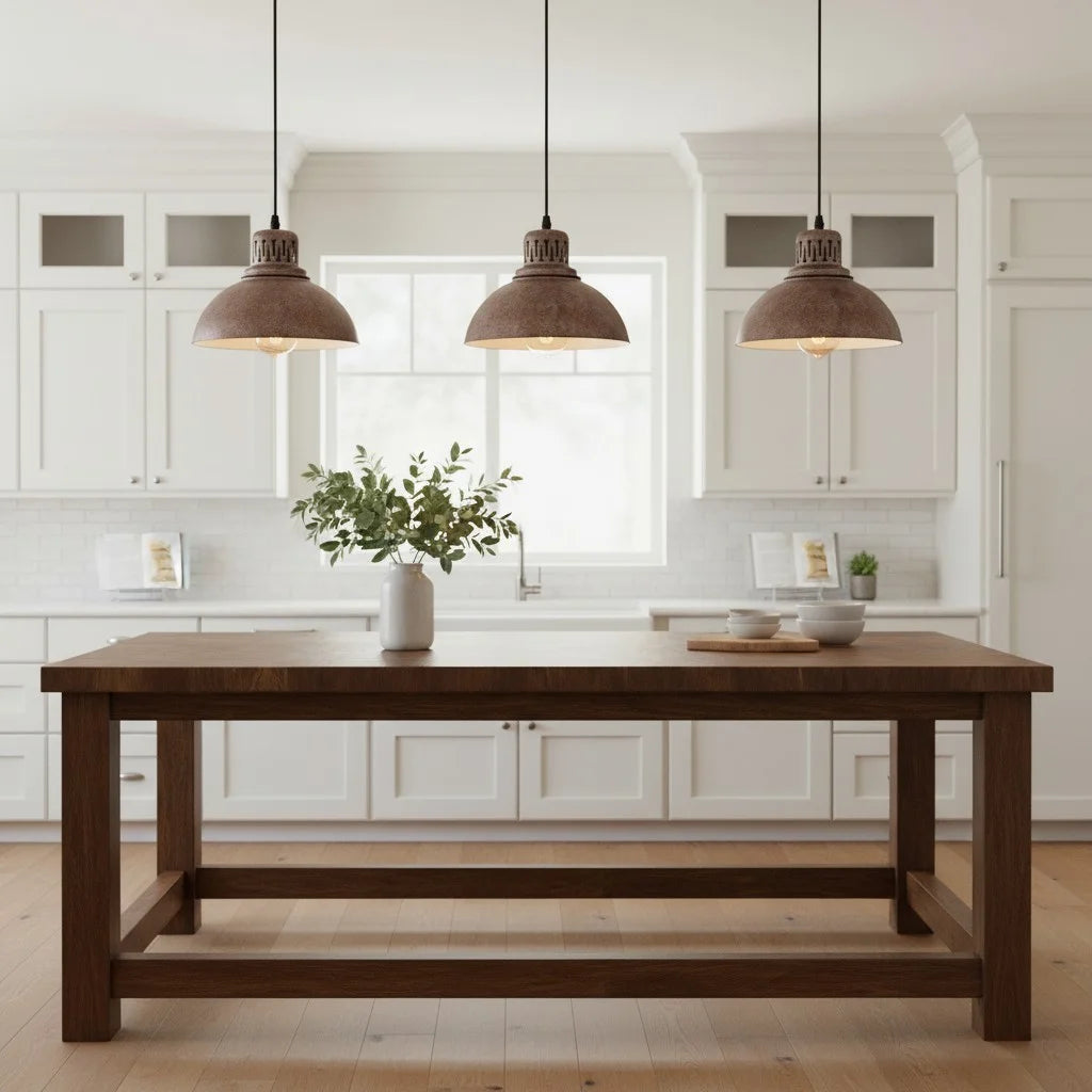 Industrial Vintage Metal Dome Pendant Light 6