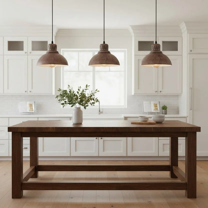 Industrial Vintage Metal Dome Pendant Light 6