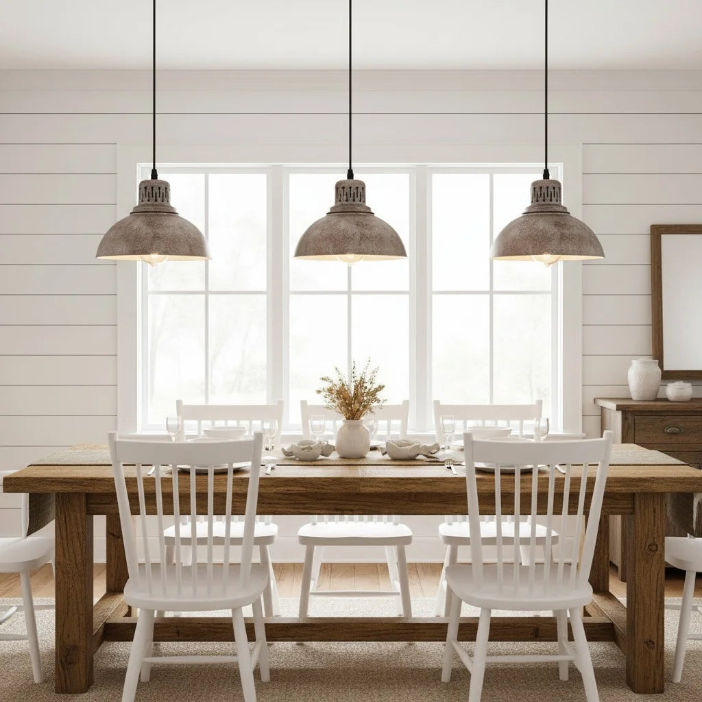 Industrial Vintage Metal Dome Pendant Light 7