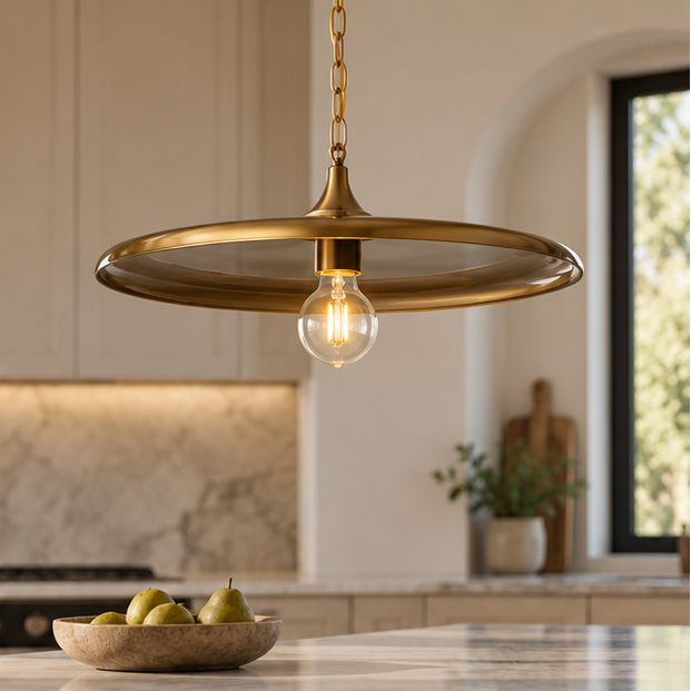 Industrial Vintage Metal Pendant Light White/Black/Gold Living Room
