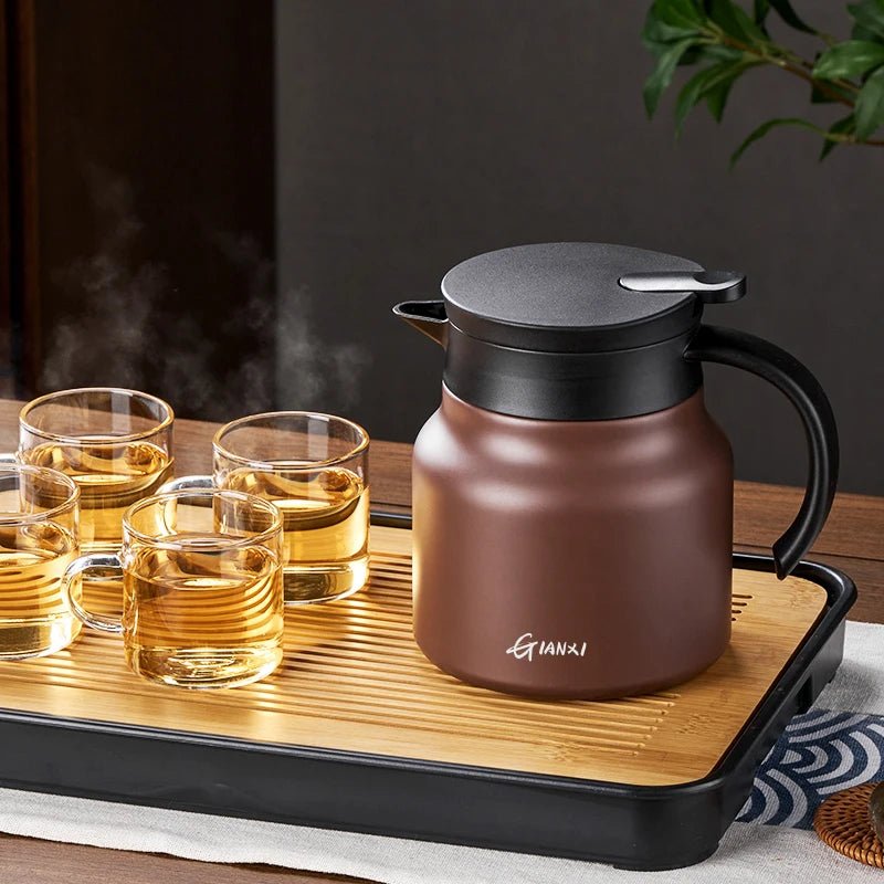Insulated Teapot with Built-in Infuser and Ceramic Stainless Steel Liners 3