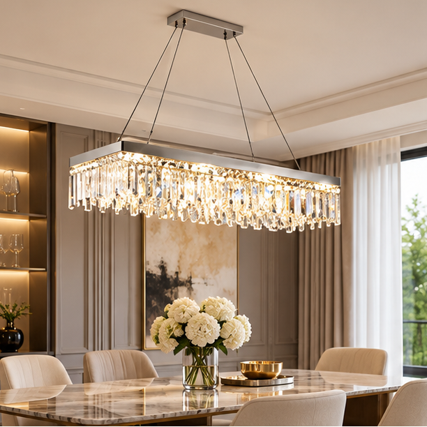 Irregular Crystal Flush Mount Ceiling Light
