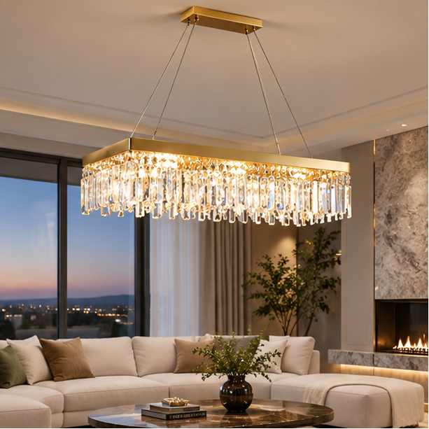Irregular Crystal Flush Mount Ceiling Light