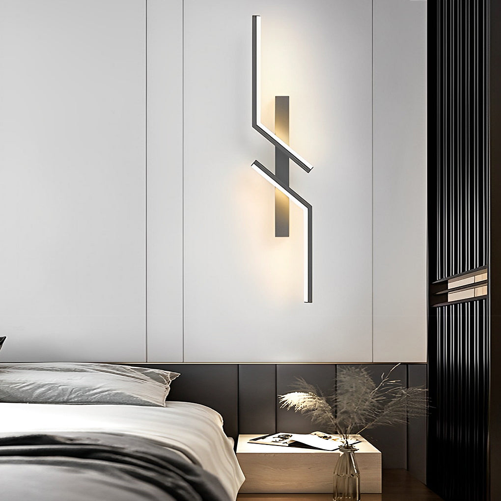 Irregular Symmetrical L Shape Creative LED Minimalist Wall Lamp Sconces Lighting 0