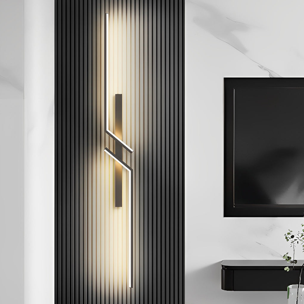 Irregular Symmetrical L Shape Creative LED Minimalist Wall Lamp Sconces Lighting 2